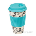 Wheat straw coffee cup corn starch PLA degradable reusable cup